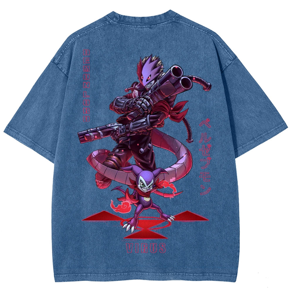 Digimon Unisex Fit Washed T-Shirt 2511005919