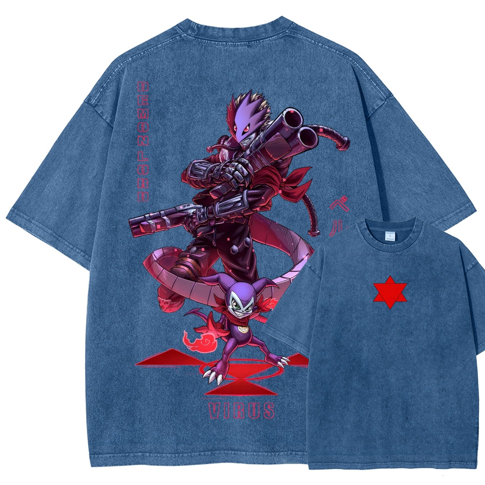 Digimon Unisex Fit Washed T-Shirt 2511005919