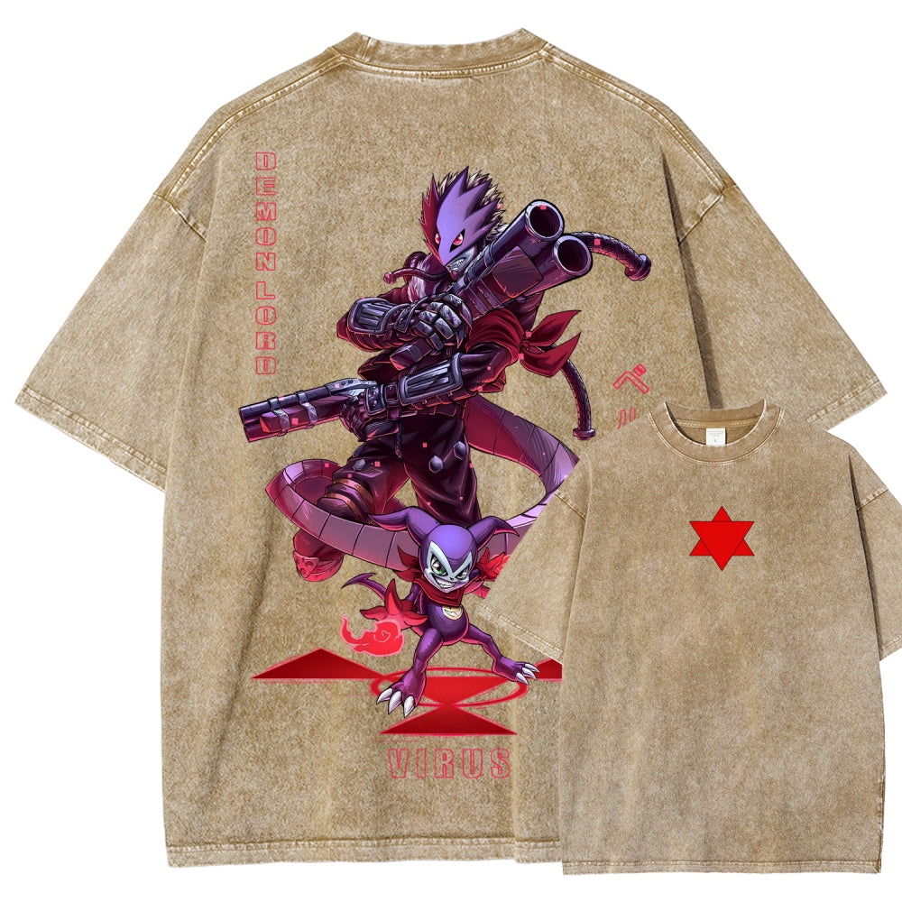Digimon Unisex Fit Washed T-Shirt 2511005919