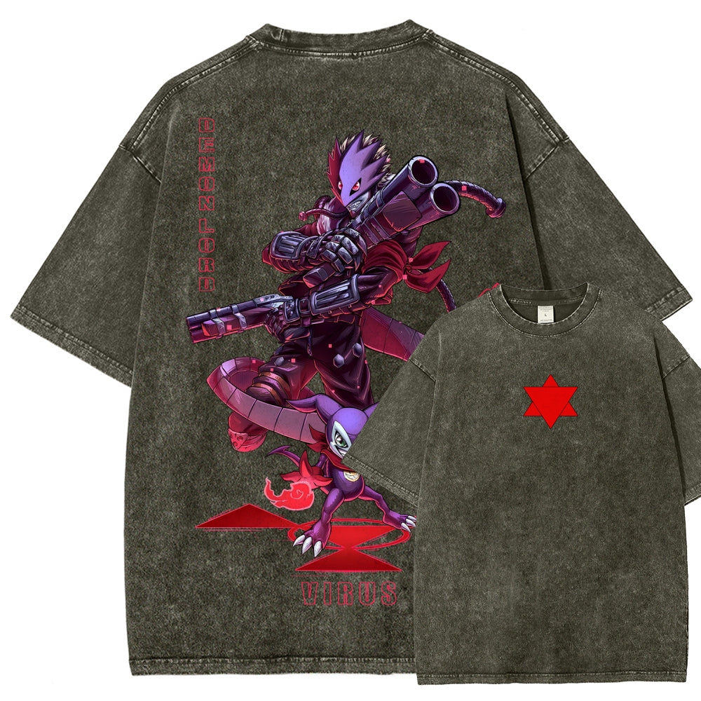 Digimon Unisex Fit Washed T-Shirt 2511005919