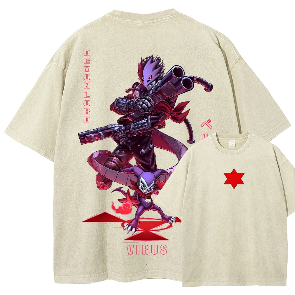 Digimon Unisex Fit Washed T-Shirt 2511005919