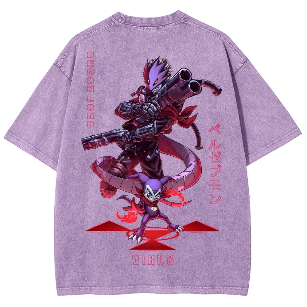 Digimon Unisex Fit Washed T-Shirt 2511005919