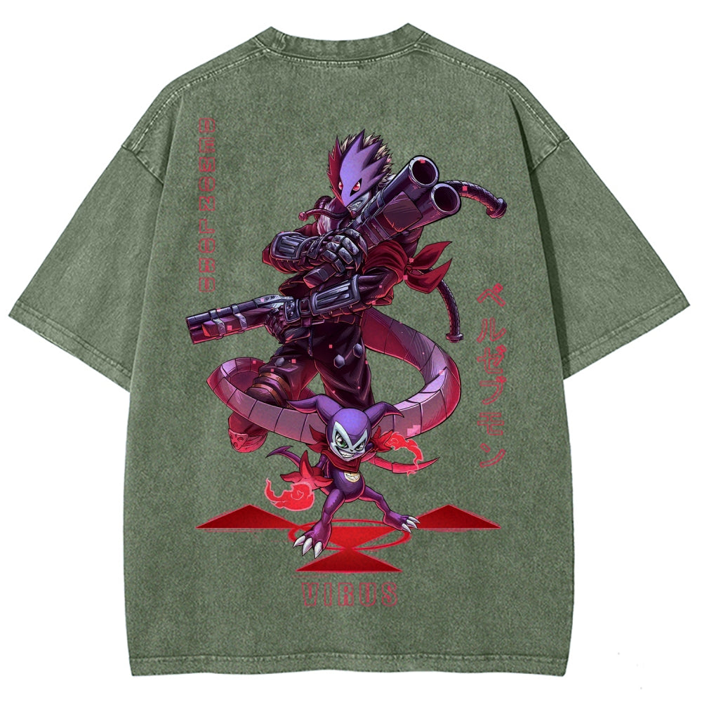 Digimon Unisex Fit Washed T-Shirt 2511005919