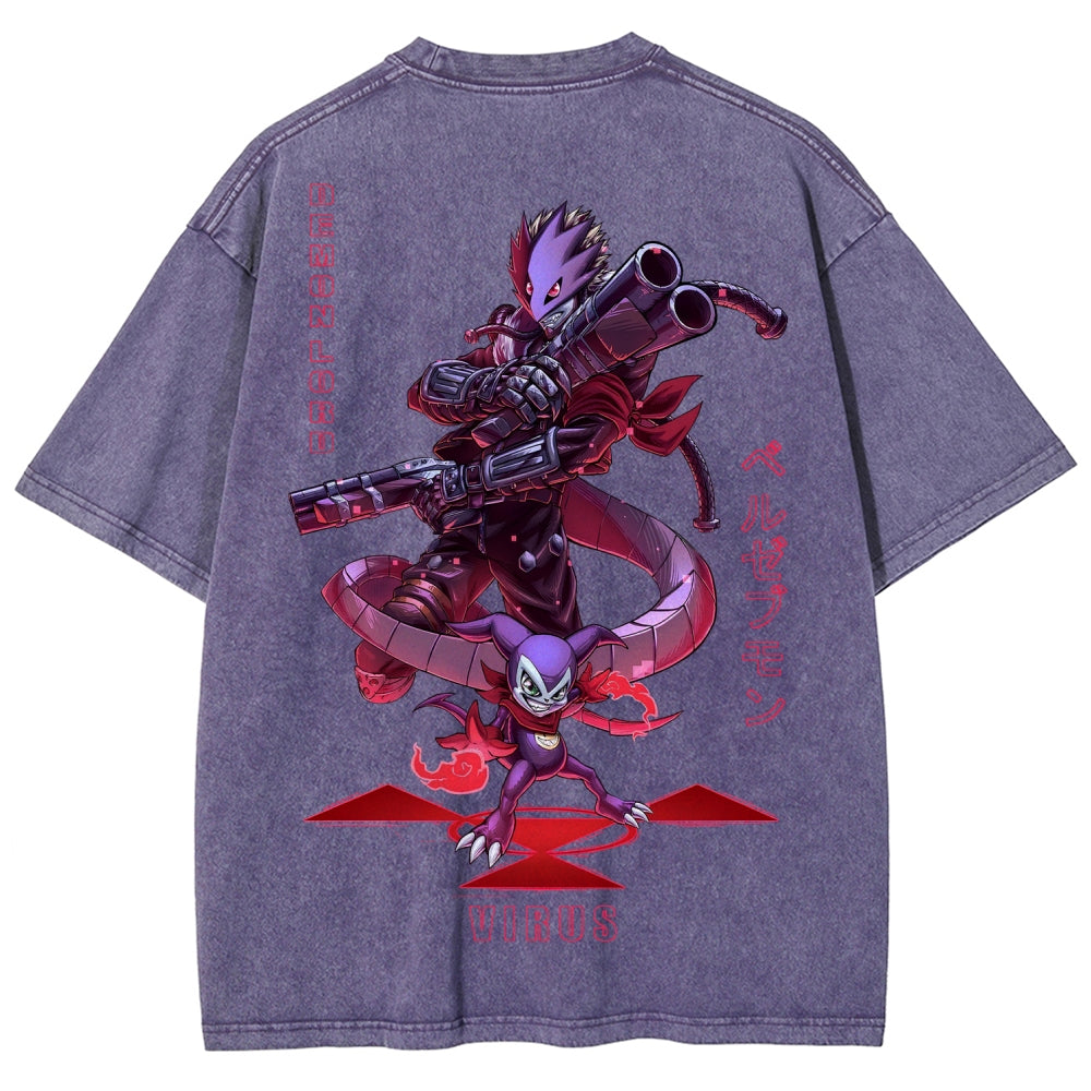 Digimon Unisex Fit Washed T-Shirt 2511005919