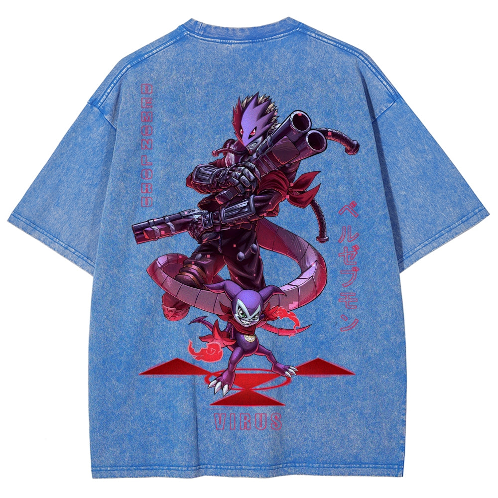 Digimon Unisex Fit Washed T-Shirt 2511005919