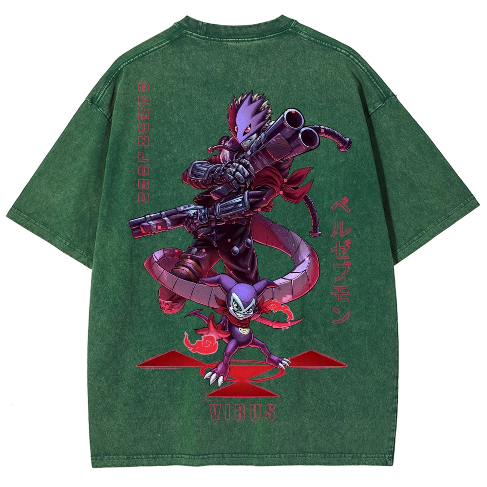 Digimon Unisex Fit Washed T-Shirt 2511005919
