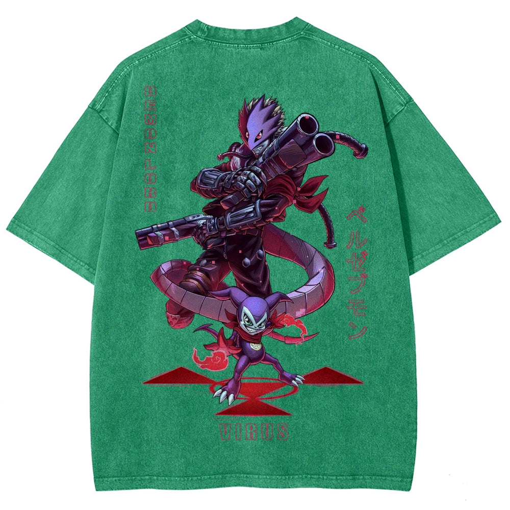 Digimon Unisex Fit Washed T-Shirt 2511005919