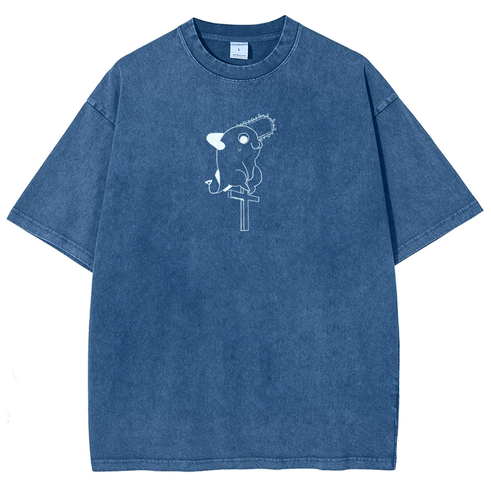 Chainsaw Man Unisex Fit Washed T-Shirt 2511007192