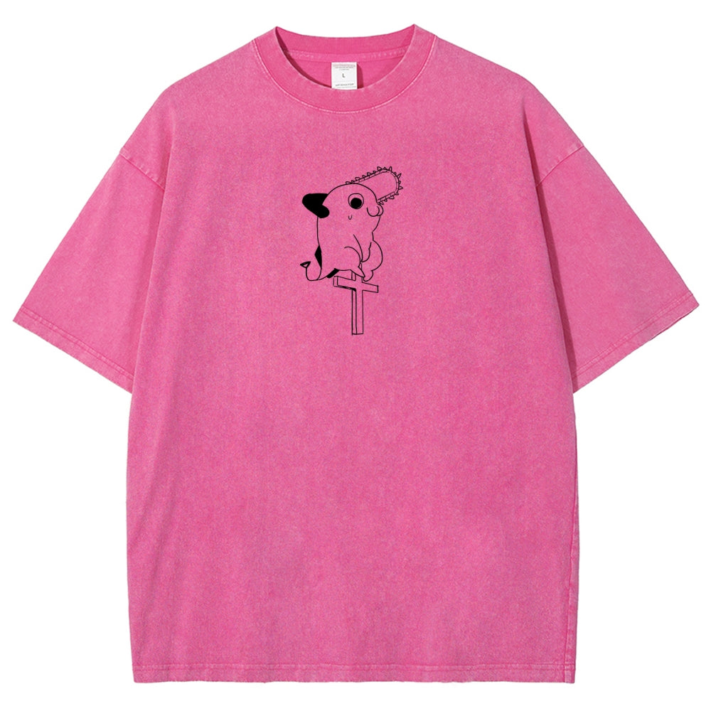Chainsaw Man Unisex Fit Washed T-Shirt 2511007192