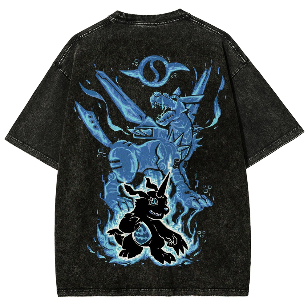 Digimon Unisex Fit Washed T-Shirt 2511008417
