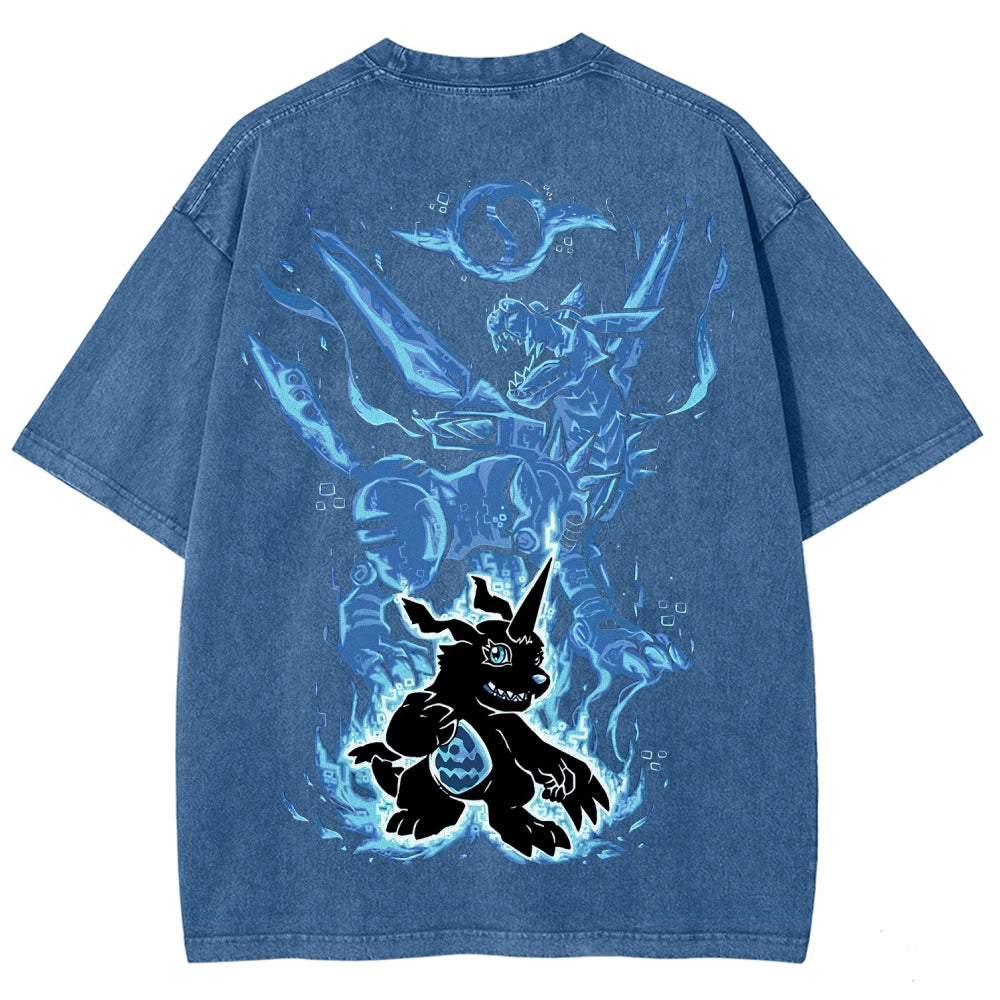 Digimon Unisex Fit Washed T-Shirt 2511008417