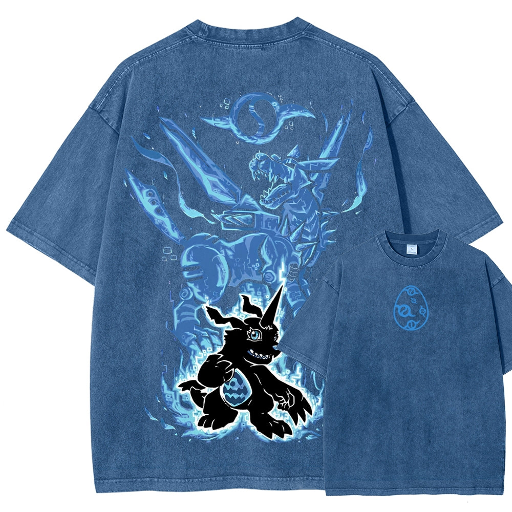 Digimon Unisex Fit Washed T-Shirt 2511008417