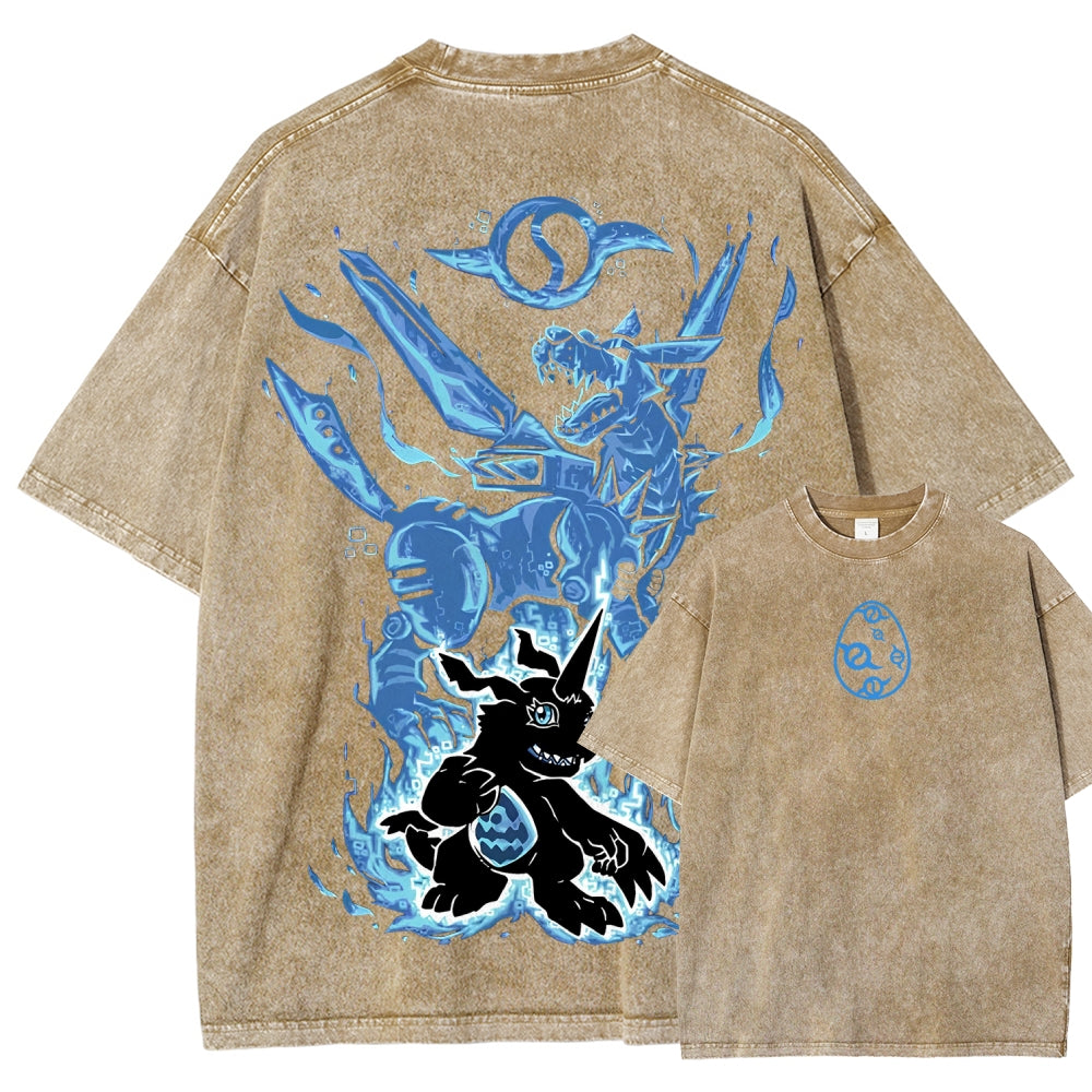 Digimon Unisex Fit Washed T-Shirt 2511008417
