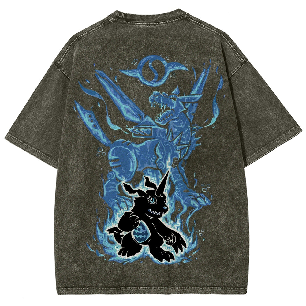 Digimon Unisex Fit Washed T-Shirt 2511008417
