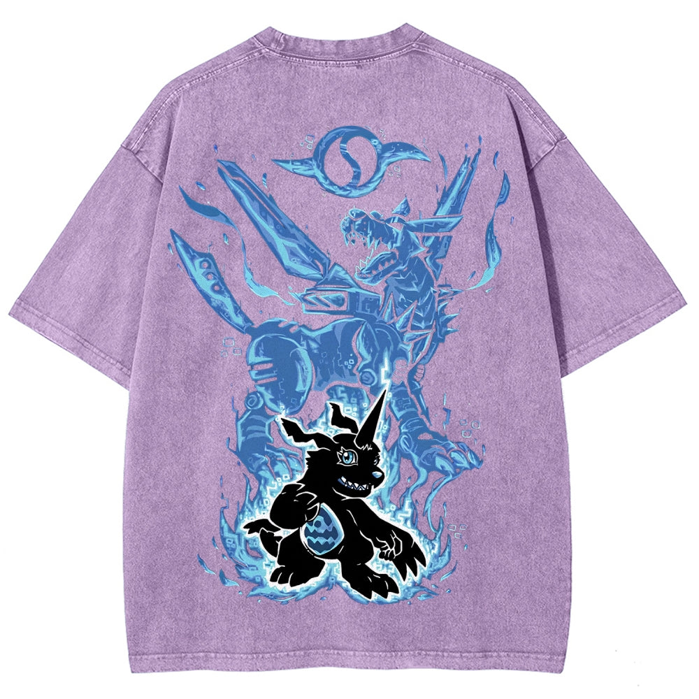 Digimon Unisex Fit Washed T-Shirt 2511008417