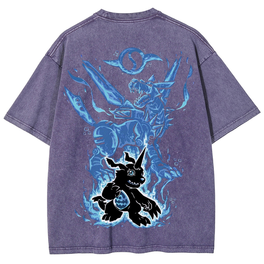 Digimon Unisex Fit Washed T-Shirt 2511008417