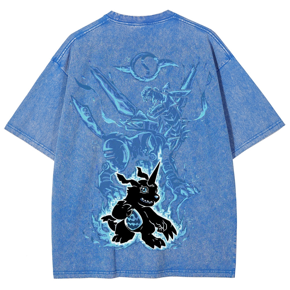 Digimon Unisex Fit Washed T-Shirt 2511008417