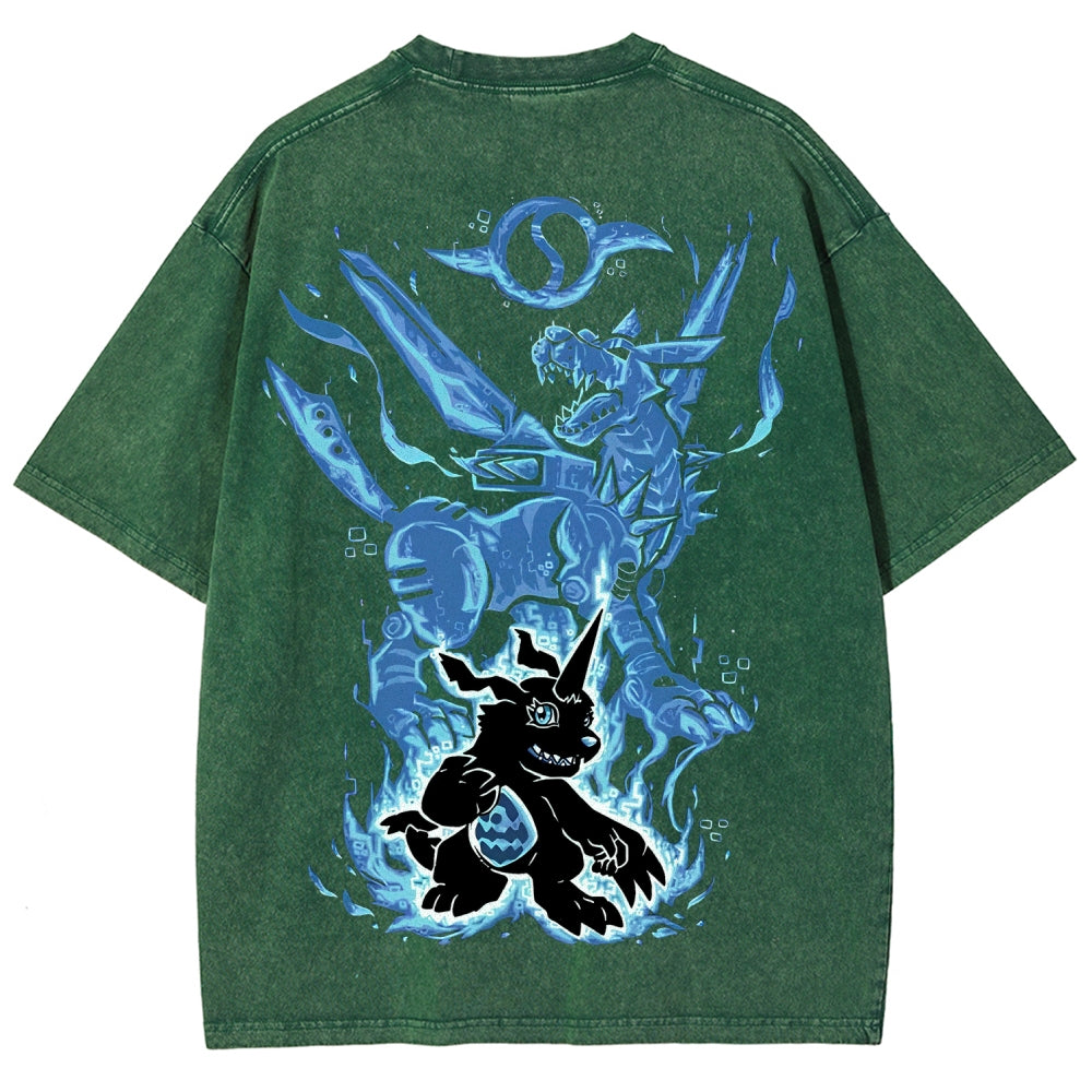 Digimon Unisex Fit Washed T-Shirt 2511008417