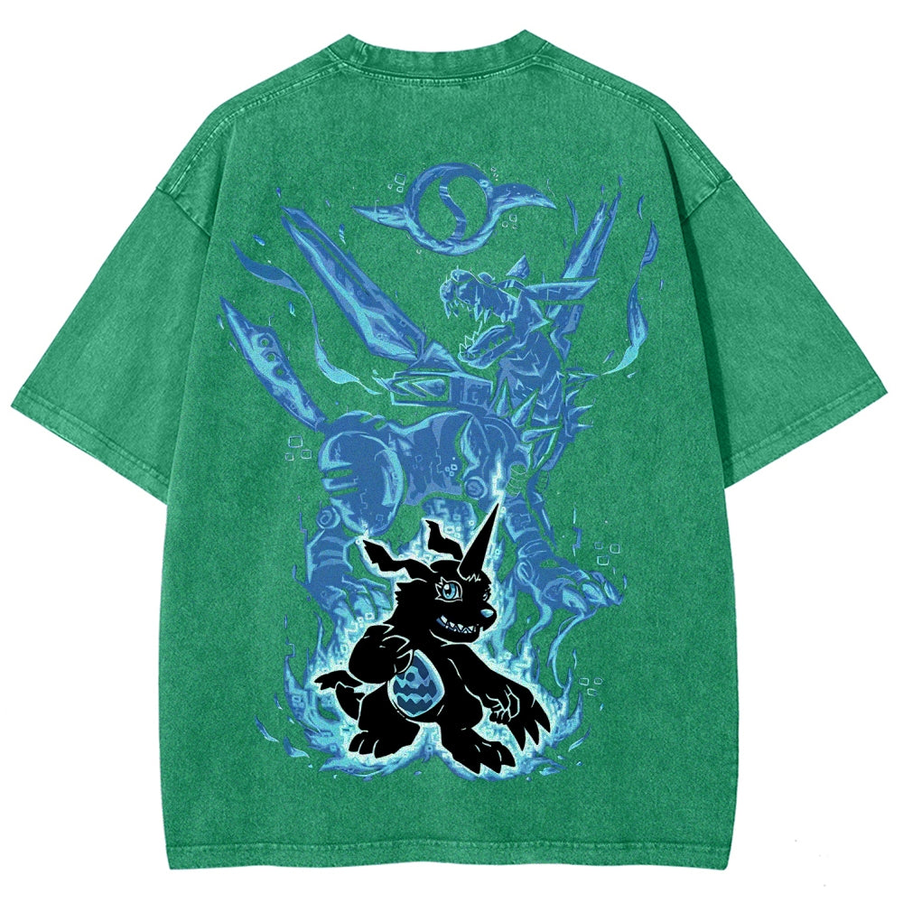 Digimon Unisex Fit Washed T-Shirt 2511008417