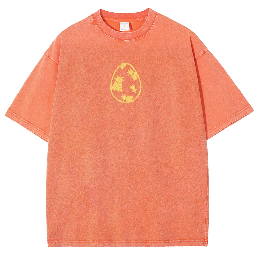 Digimon Unisex Fit Washed T-Shirt 2511008431