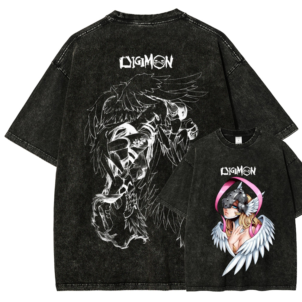 Digimon Unisex Fit Washed T-Shirt 2511008471