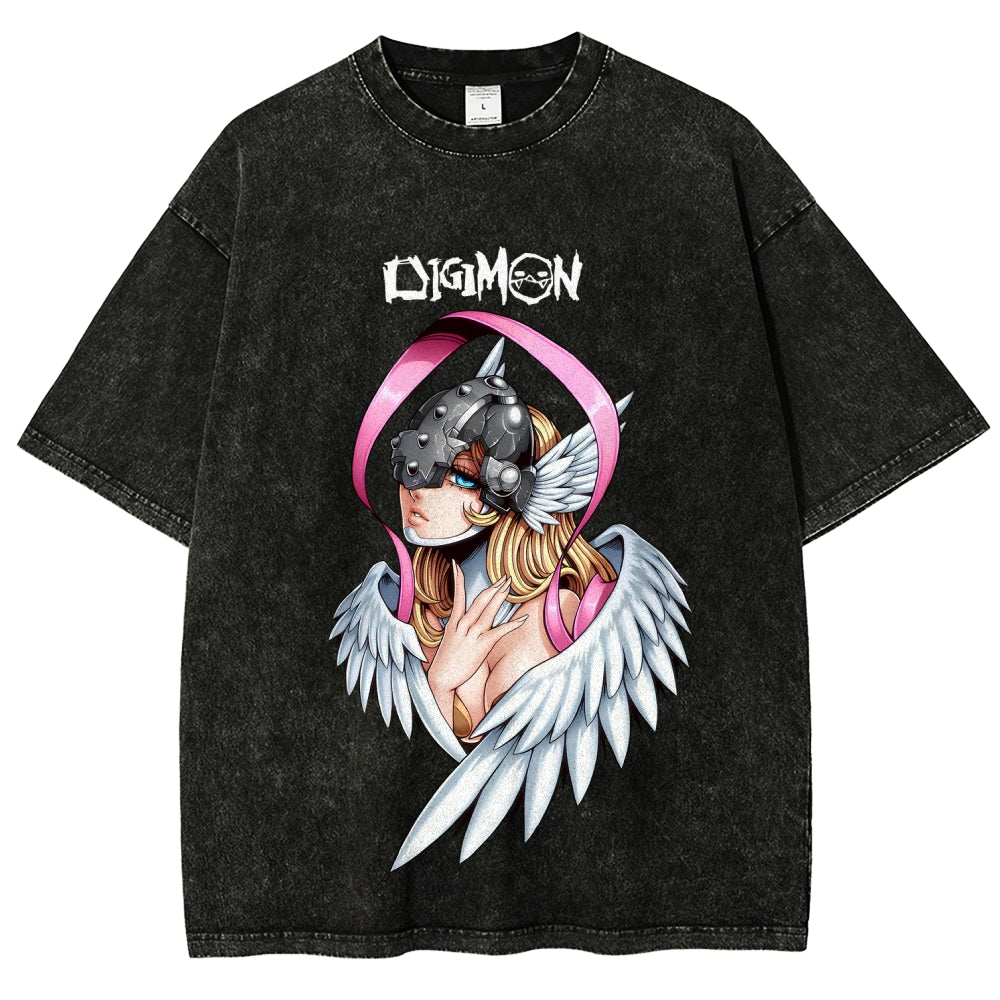 Digimon Unisex Fit Washed T-Shirt 2511008471