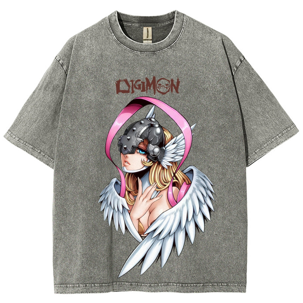 Digimon Unisex Fit Washed T-Shirt 2511008471