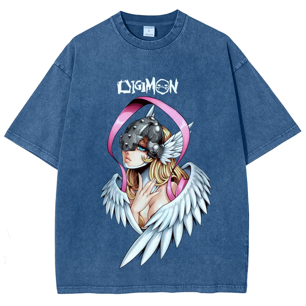 Digimon Unisex Fit Washed T-Shirt 2511008471