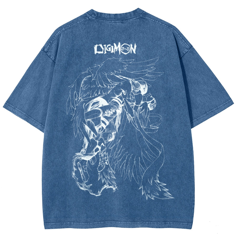 Digimon Unisex Fit Washed T-Shirt 2511008471