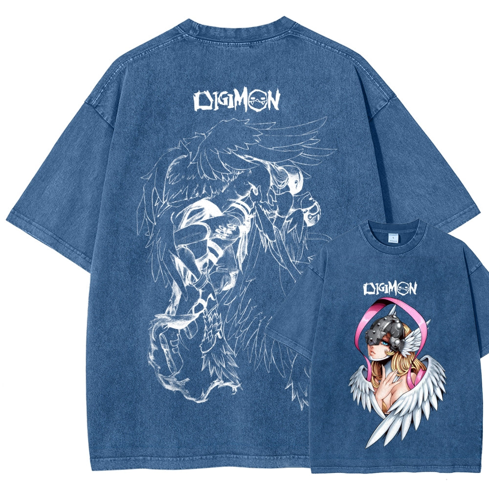 Digimon Unisex Fit Washed T-Shirt 2511008471