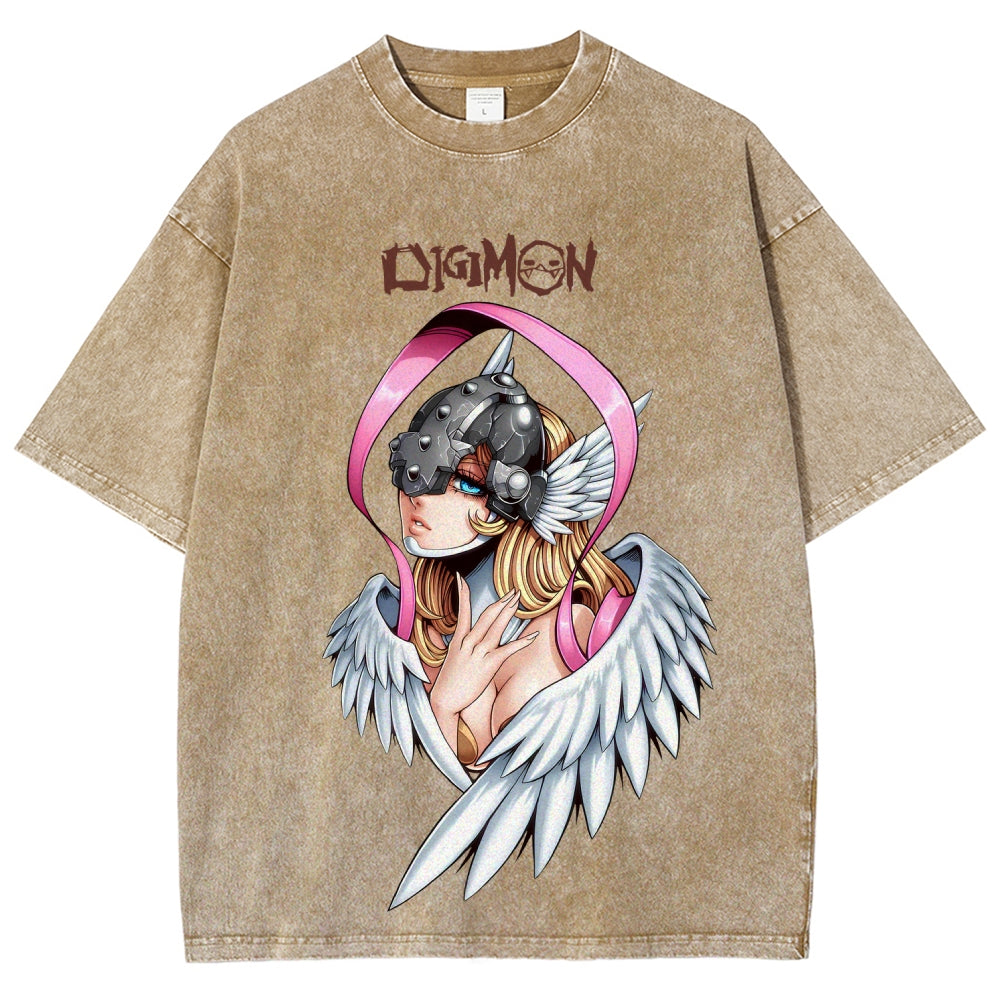 Digimon Unisex Fit Washed T-Shirt 2511008471