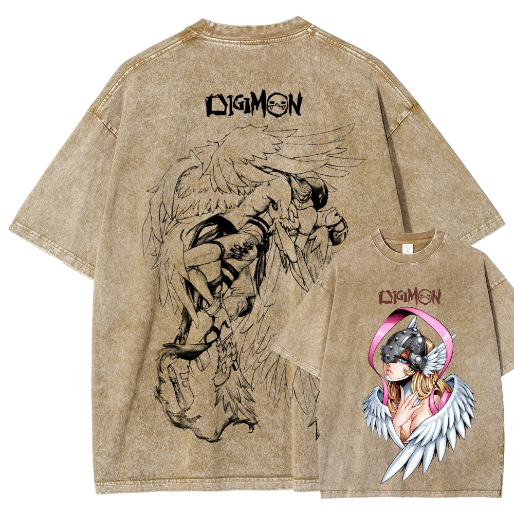 Digimon Unisex Fit Washed T-Shirt 2511008471