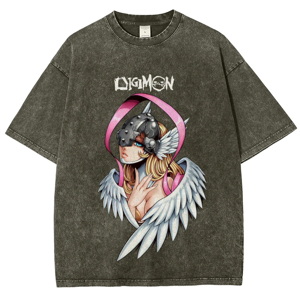 Digimon Unisex Fit Washed T-Shirt 2511008471