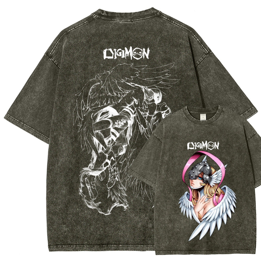 Digimon Unisex Fit Washed T-Shirt 2511008471