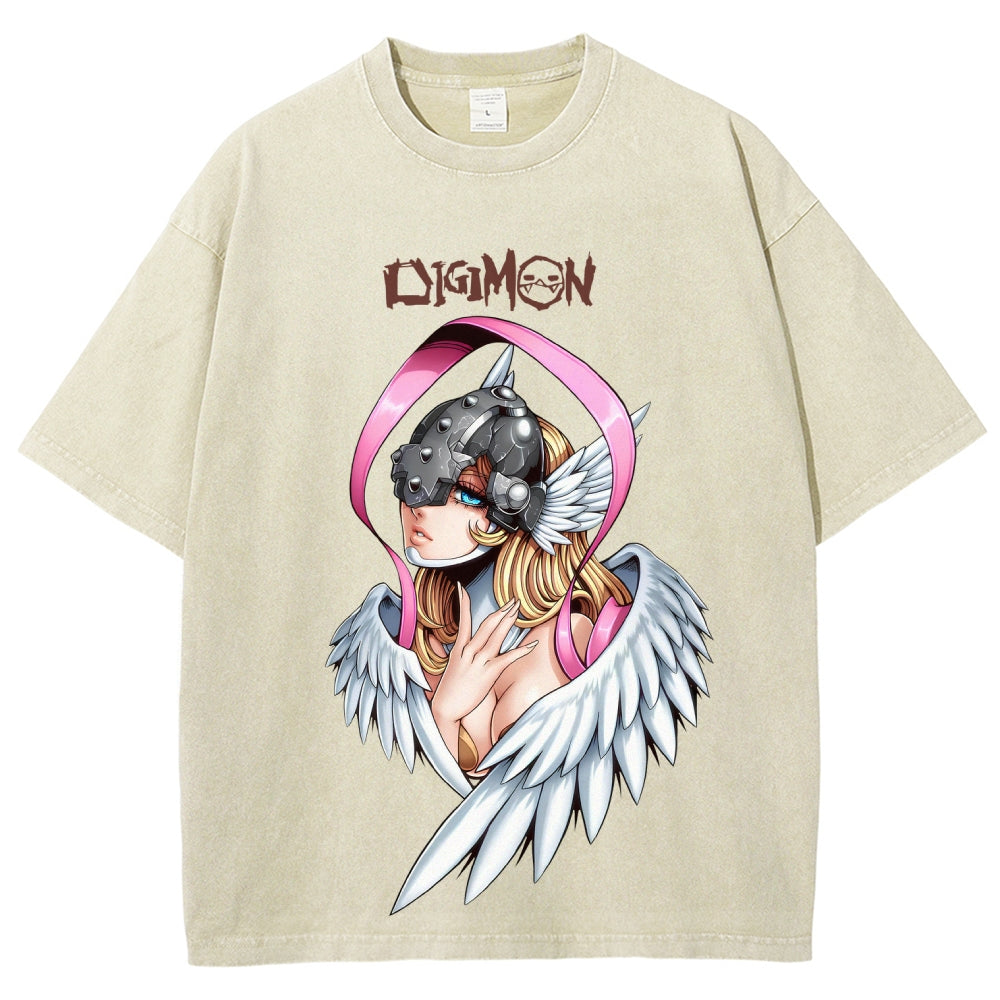Digimon Unisex Fit Washed T-Shirt 2511008471