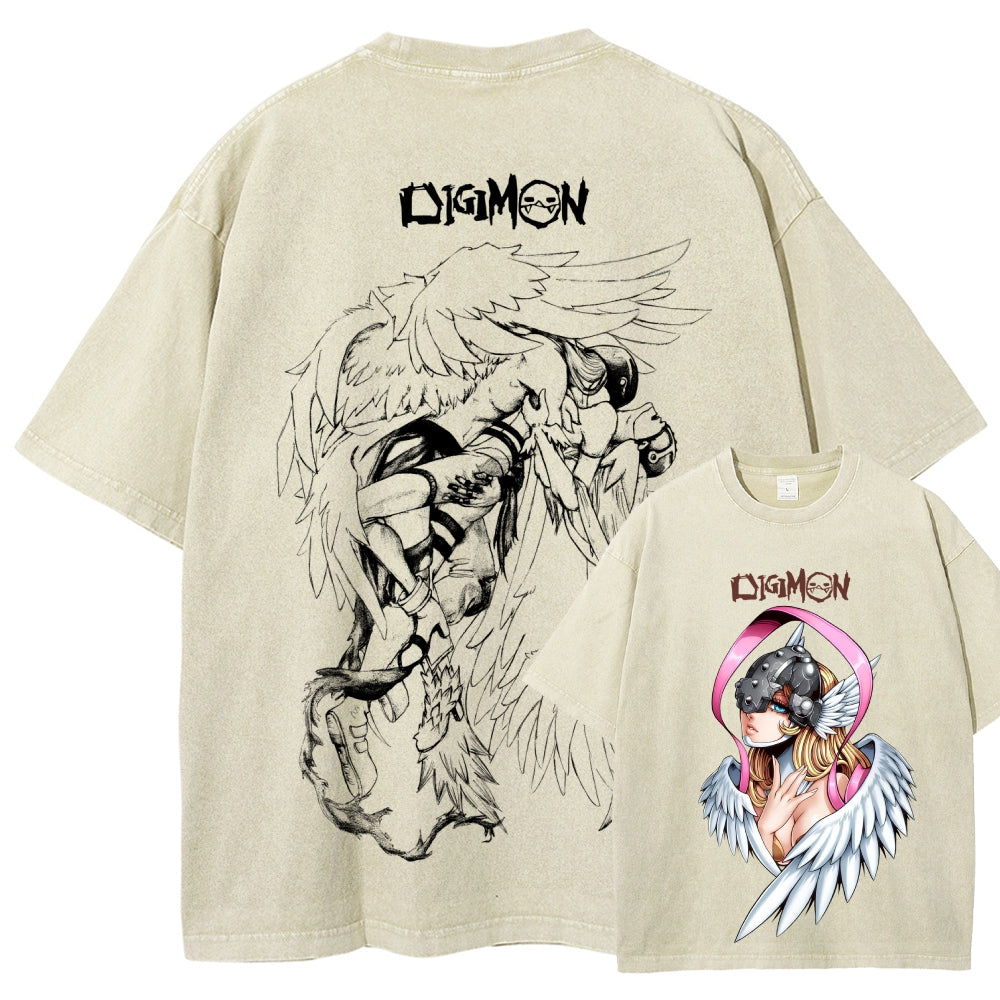 Digimon Unisex Fit Washed T-Shirt 2511008471