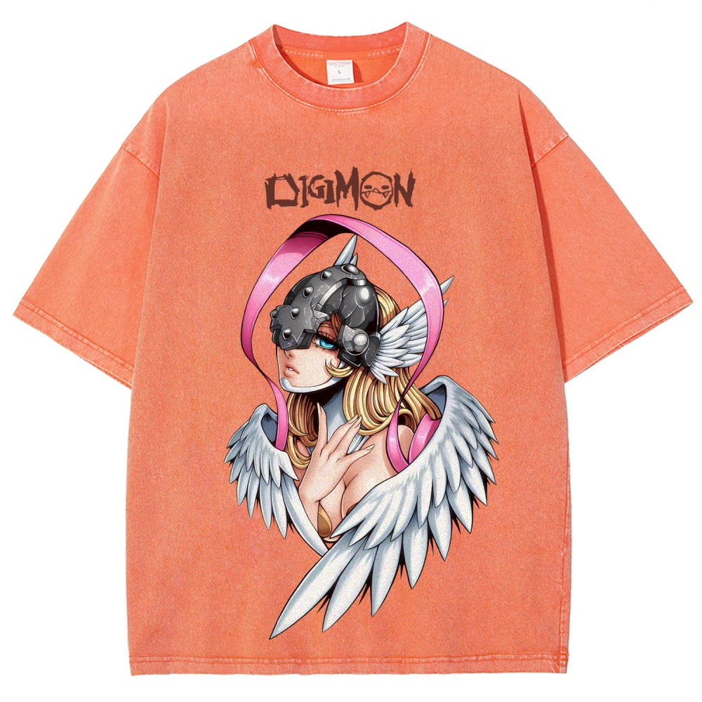 Digimon Unisex Fit Washed T-Shirt 2511008471