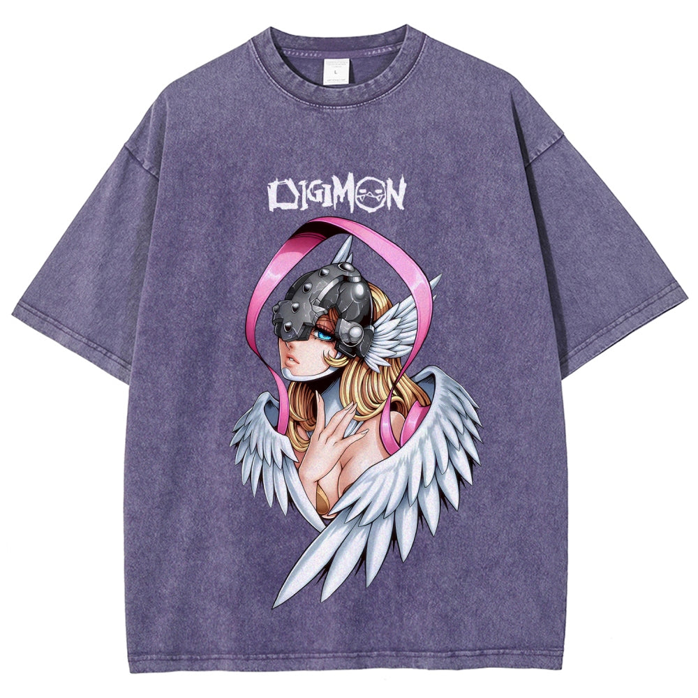 Digimon Unisex Fit Washed T-Shirt 2511008471