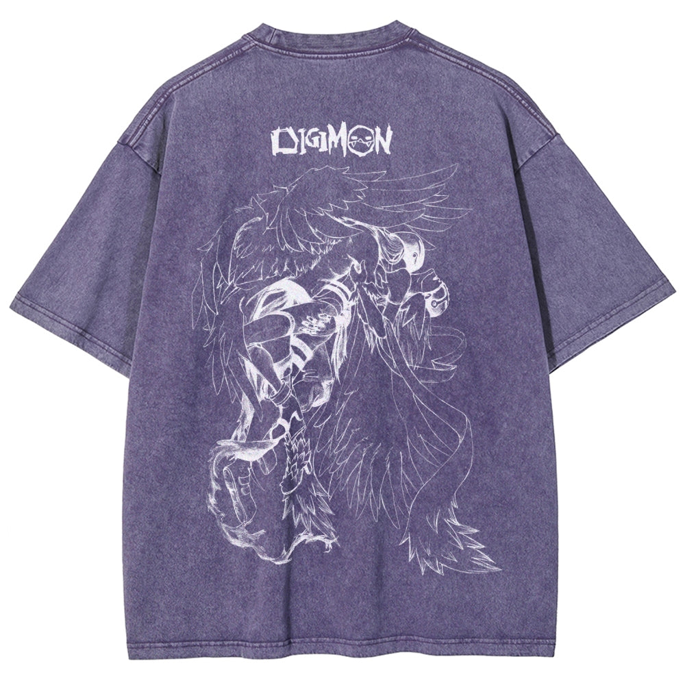 Digimon Unisex Fit Washed T-Shirt 2511008471