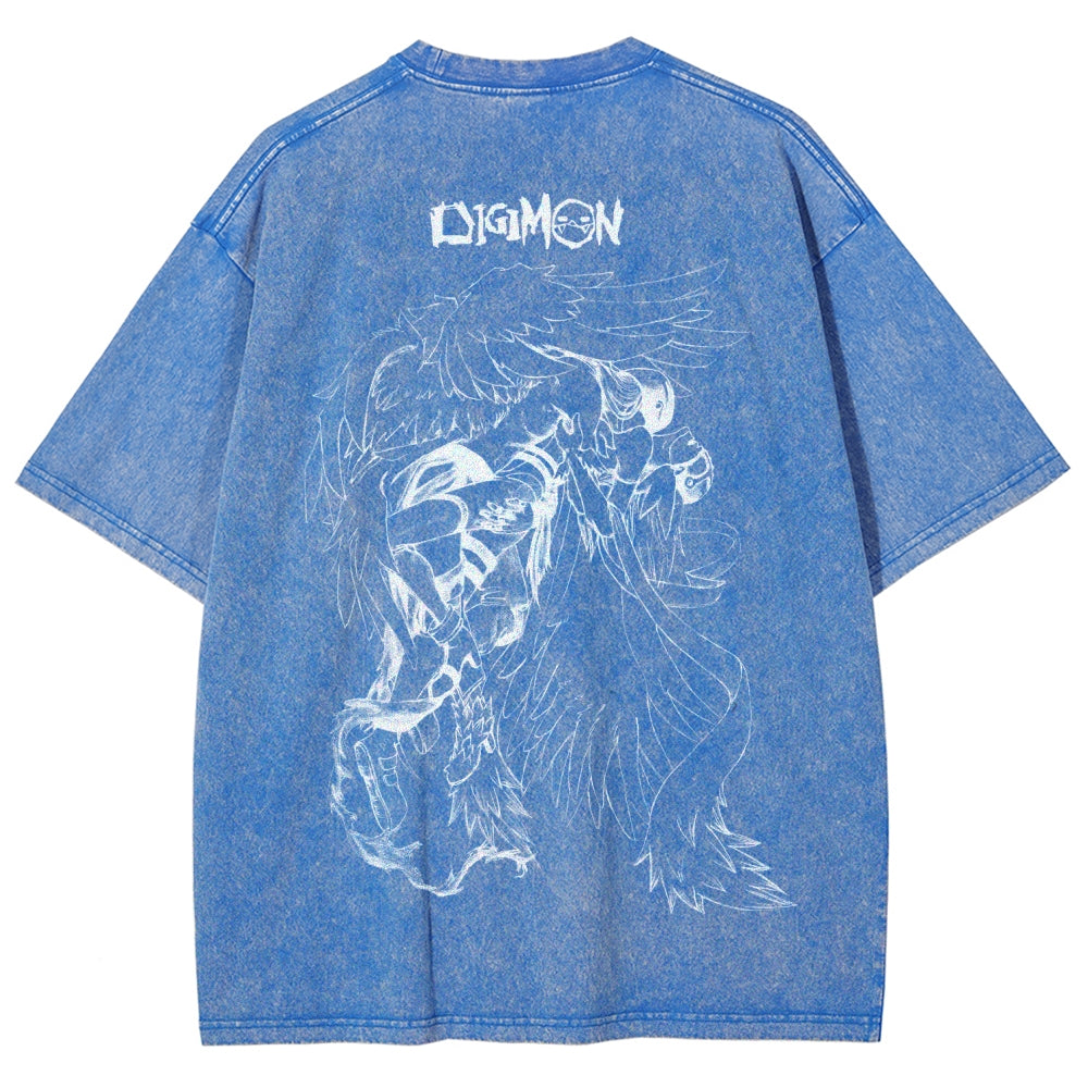 Digimon Unisex Fit Washed T-Shirt 2511008471