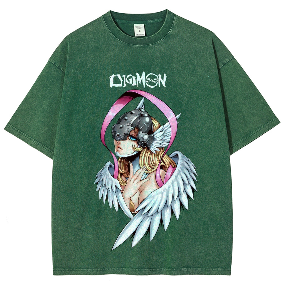 Digimon Unisex Fit Washed T-Shirt 2511008471