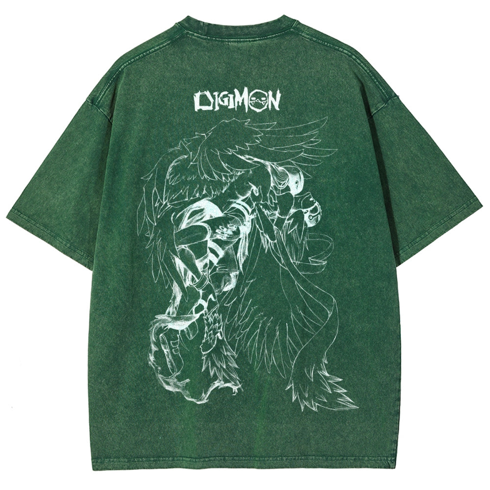 Digimon Unisex Fit Washed T-Shirt 2511008471