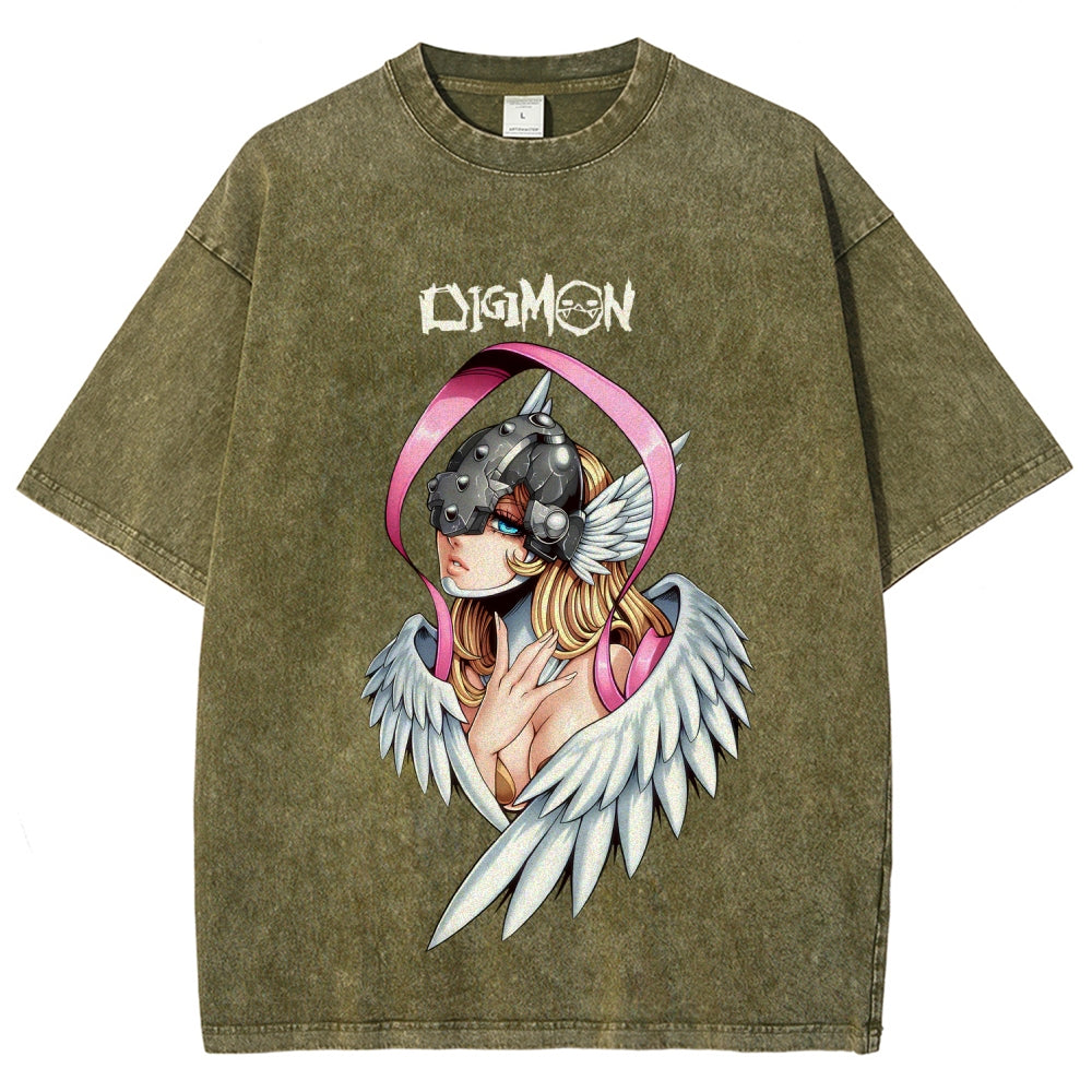 Digimon Unisex Fit Washed T-Shirt 2511008471