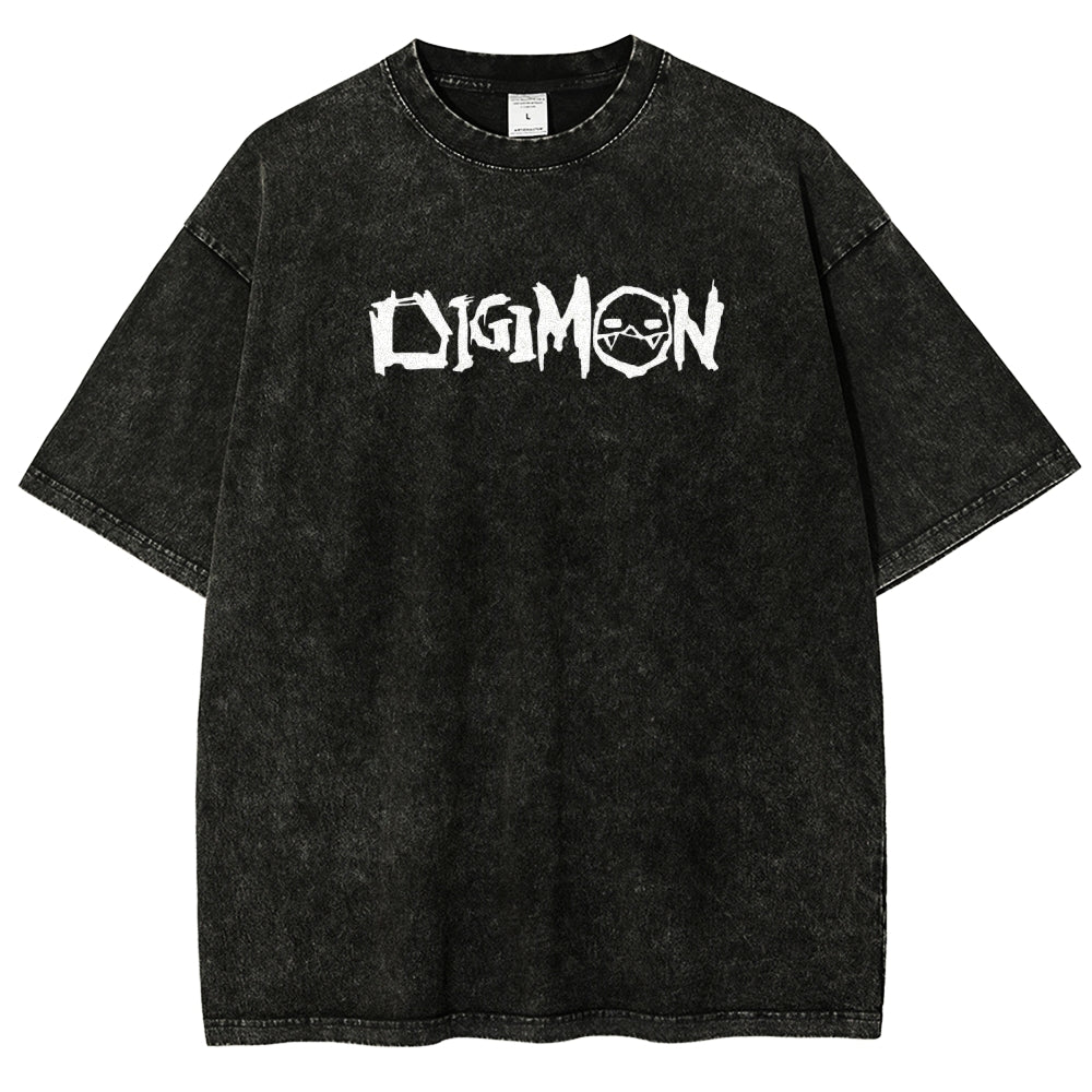 Digimon Unisex Fit Washed T-Shirt 2511008488