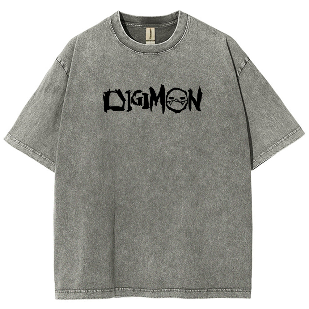 Digimon Unisex Fit Washed T-Shirt 2511008488