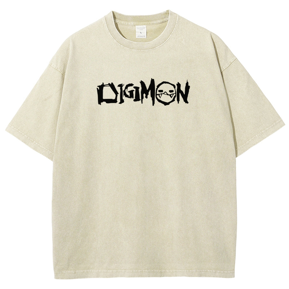 Digimon Unisex Fit Washed T-Shirt 2511008488