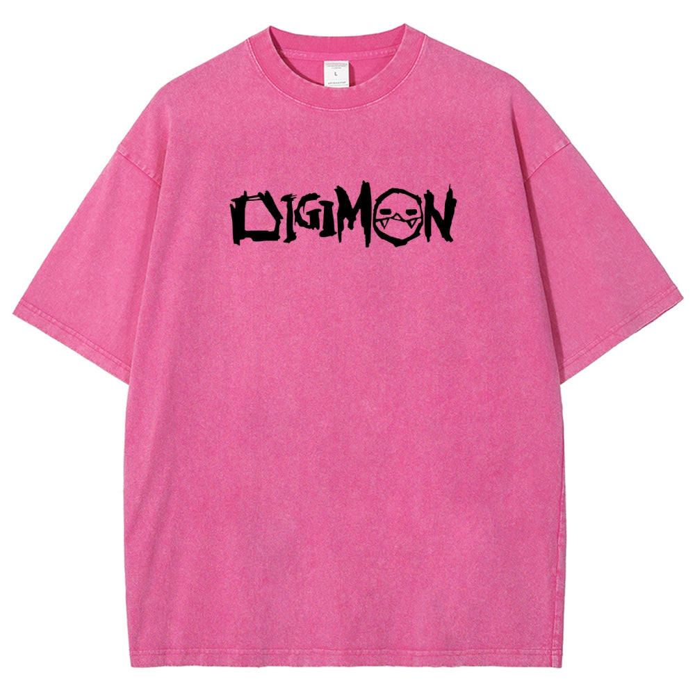 Digimon Unisex Fit Washed T-Shirt 2511008488