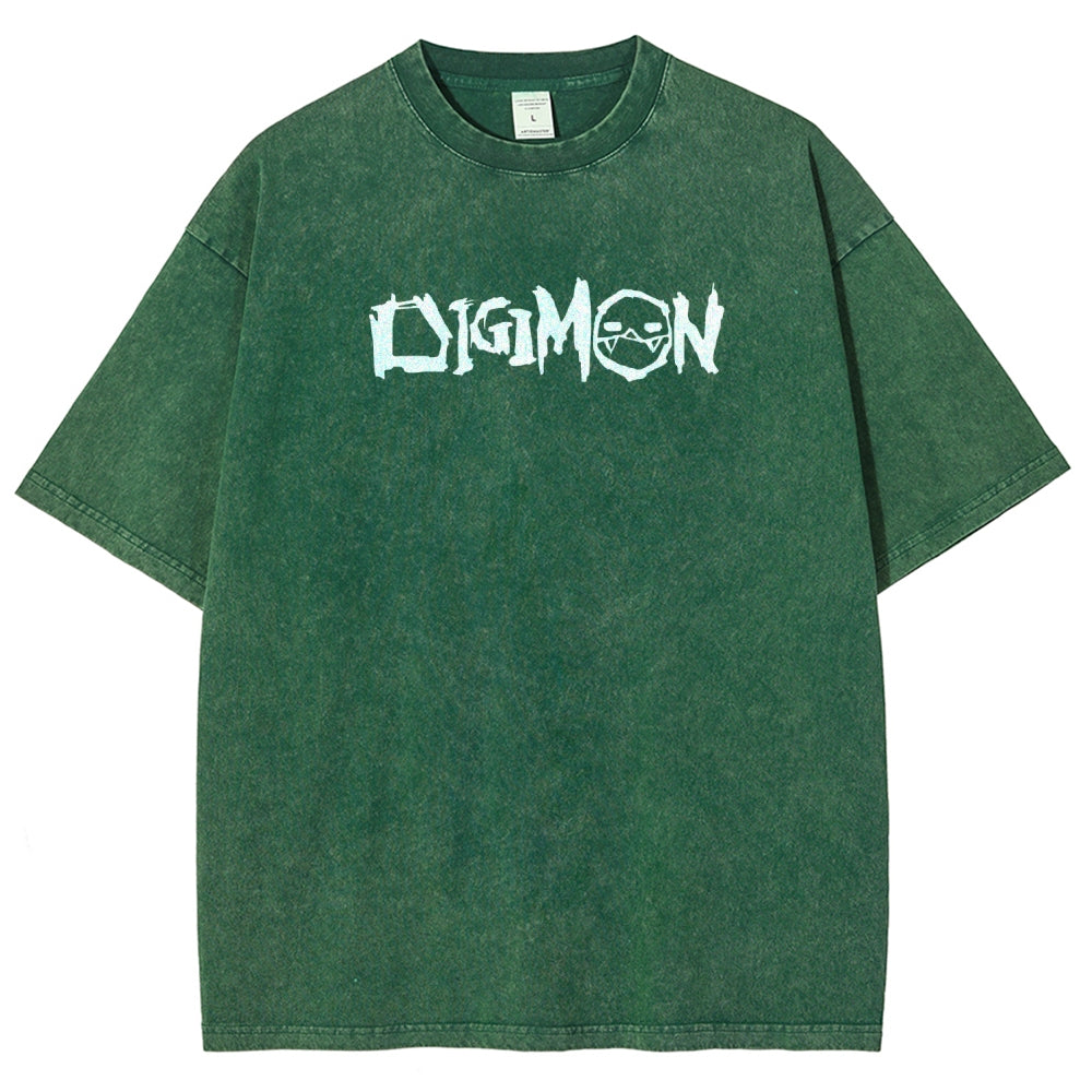 Digimon Unisex Fit Washed T-Shirt 2511008488