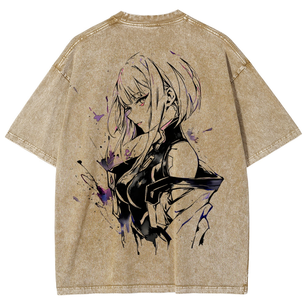 Cyberpunk Unisex Fit Washed T-Shirt 2511014900