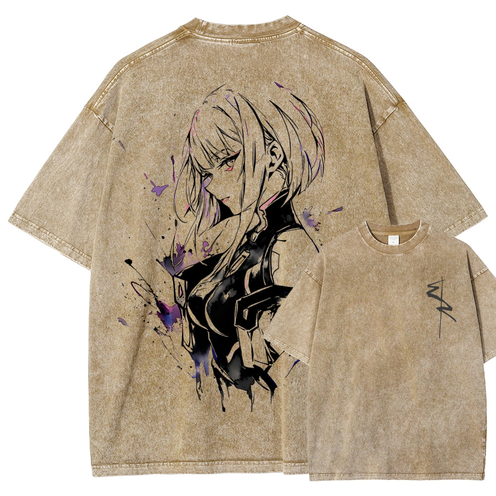 Cyberpunk Unisex Fit Washed T-Shirt 2511014900
